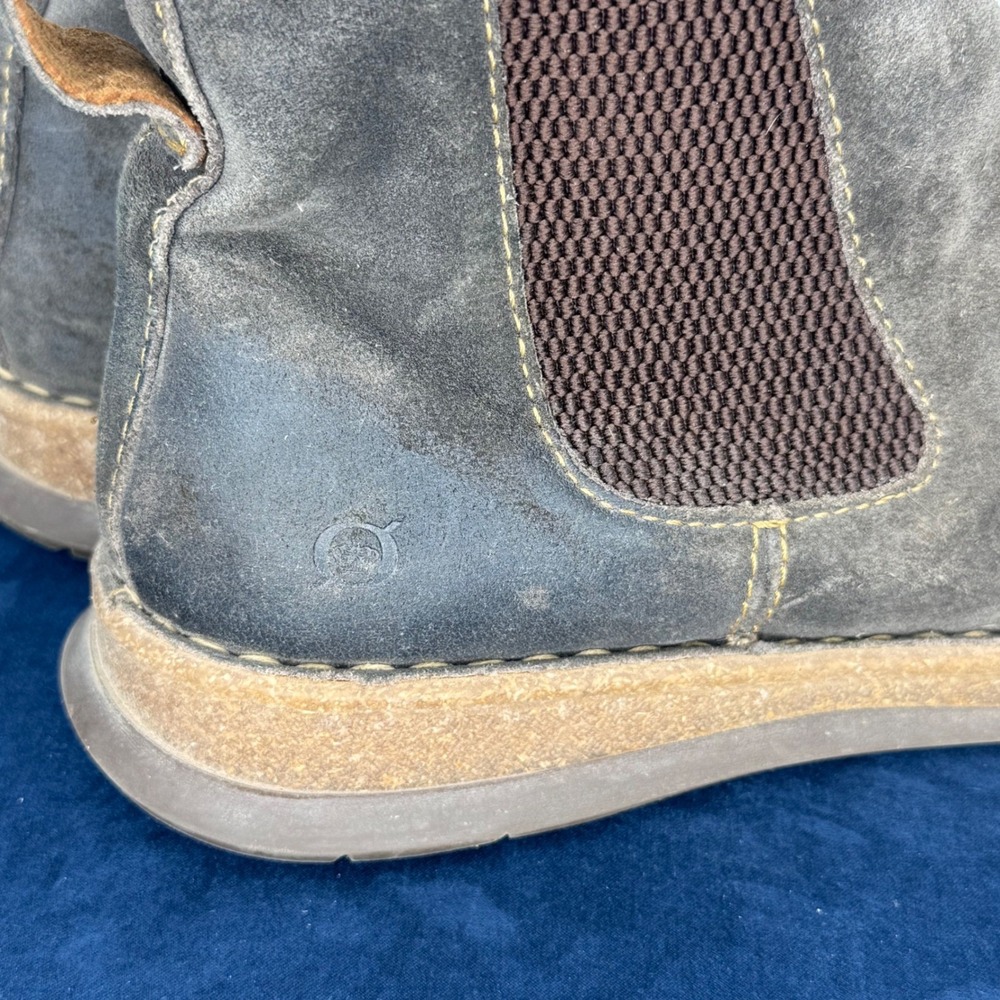 Born Brody Chelsea Boots Taupe Distressed Suede Ankle Chukka Size Men's 10.5 - Picture 8 of 12